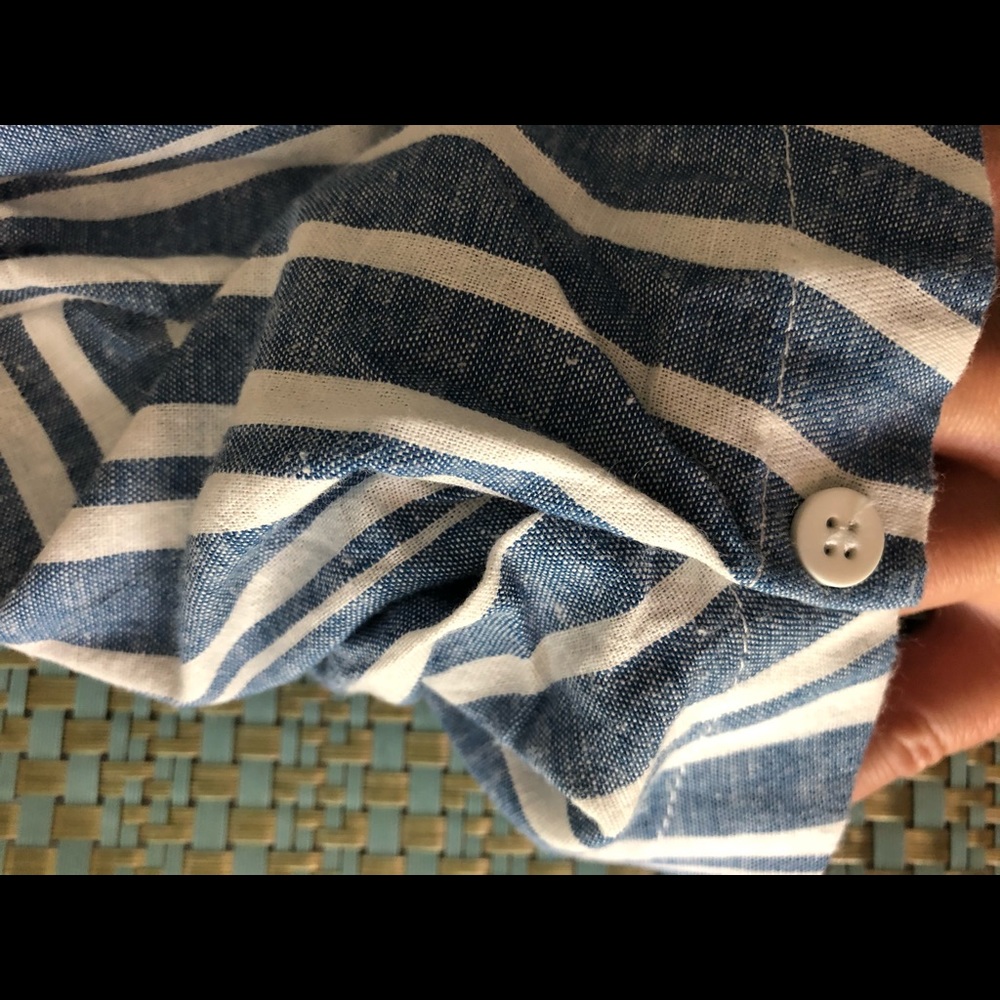 Max studio striped wrap top - Picture 8 of 8